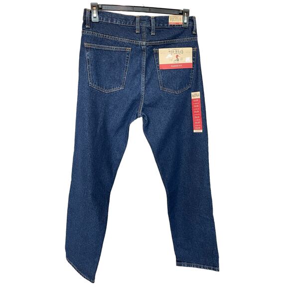 New ~ REDHEAD ~ Bass Pro Classic Fit Denim Jeans Size 33 X 30 - Picture 2 of 7